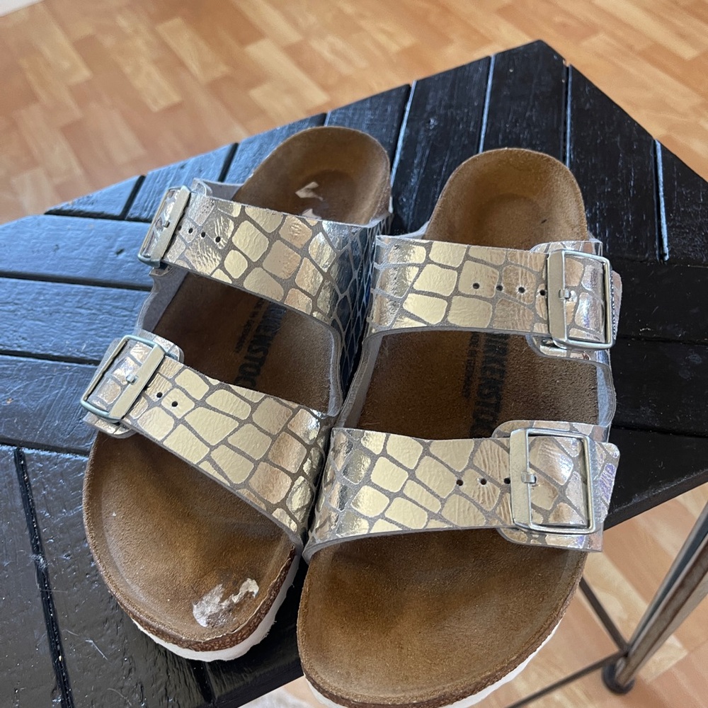 Silver Birkenstocks